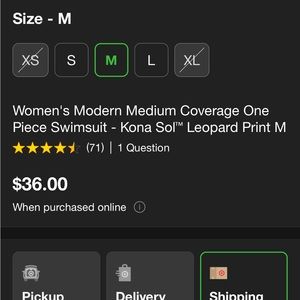 I’m selling this cute bathing suit I got from Target I barely used